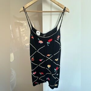 Tach Hand-Embroidered Knit Dress